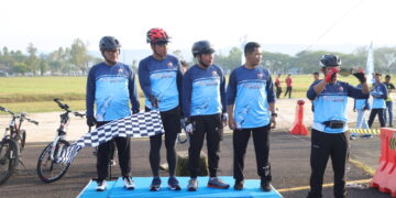 Meriahkan HUT Ke-77 TNI AU, PJU Polda Aceh Ikut Fun Bike Digantara