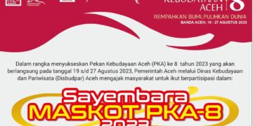 Pemerintah Aceh Buka Sayembara Maskot PKA ke-8, Ini Syaratnya