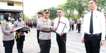 31 Personil Berprestasi Dapat Penghargaan dari Kapolresta Banda Aceh