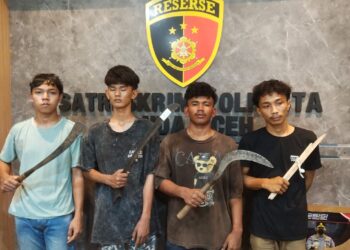 Tim Rimueng Amankan 14 Pelaku dan Tujuh Bilah Sajam Pasca Pembacokan Warga
