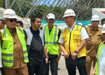 Tinjau Pembangunan Venue PON XXI, Pj Gubernur Aceh Optimistis Rampung Akhir Juli