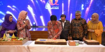 Pj Gubernur Aceh Hadiri Syukuran Peringatan HUT Ke-76 Provinsi Sumatera Utara