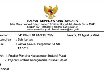 Pemerintah Umumkan Jadwal Seleksi CPNS 2024