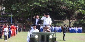 Pj Bupati Aceh Besar Pimpin Apel Tahunan di Pesantren Modern Tgk Chiek Oemar Diyan