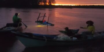 Perahu Nelayan Di Aceh Singkil Karam