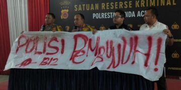 Pasang Spanduk ‘Polisi Pembunuh’, 6 Mahasiswa di Aceh Jadi Tersangka