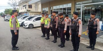 Apel Pengamanan Rapat Pleno DPT di Banda Aceh Jelang Pilkada 2024