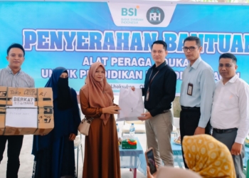 BSI Serahkan Alat Peraga Edukasi untuk PAUD di Aceh Utara