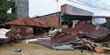 kondisi rumah yang di akibatkan oleh banjir di aceh tamiang