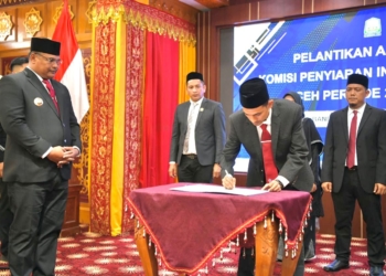 Pj. Gubernur Lantik Komisioner KPI Aceh