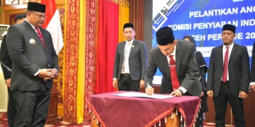 Pj. Gubernur Lantik Komisioner KPI Aceh