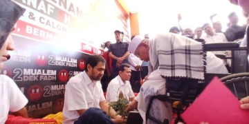 Mualem-Dek Fadh Resmikan Posko Pemenangan di Banda Aceh