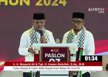 Mawardi Ali-Irawan Abdullah Janji Gratiskan Bajak Sawah untuk Petani Aceh Besar