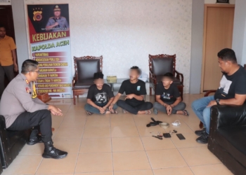Tiga Remaja Aceh Utara Ditangkap Karena Lempar Kendaraan Umum