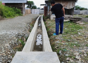 Geuchik Gampong Asan Mendesak Dinas Perkim Aceh Menimbun Bekas Galian Proyek Drainase