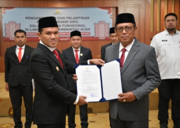 Alhudri Gantikan Diwarsyah Jadi Plt Sekda Aceh
