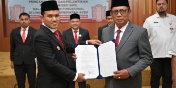 Alhudri Gantikan Diwarsyah Jadi Plt Sekda Aceh