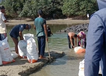 Nelayan Gampong Matang Peulawi Keruk Muara Sungai Agar Bisa Melaut, Tanpa Dukungan Pemerintah