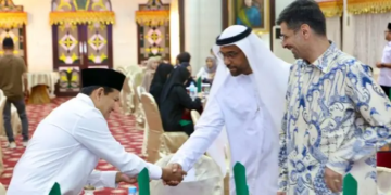 Wagub Aceh Berbuka Puasa Bersama Dubes Uni Emirat Arab di Meuligoe