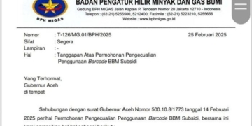 BPH Migas Tolak Permintaan Pemerintah Aceh Hapus Barcode BBM Bersubsidi