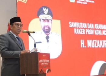 Plt Sekda Buka Rakerprov KONI Aceh