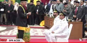 Mualem-Dek Fadh Resmi Jadi Gubernur dan Wakil Gubernur Aceh Periode 2025-2030