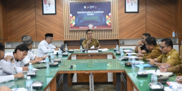 Plt Sekda Aceh Gelar Rapat dengan BPKP Bahas Langkah Hibah RS Regional ke Pemkab Aceh Tengah