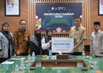 Serahkan Santunan untuk Ahli Waris Abu Razak, Plt Sekda Aceh Apresiasi BPJS Ketenagakerjaan