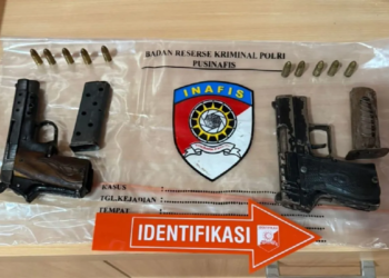Terungkap, Dua pucuk senjata api dari kasus penembakan anggota polisi di Aceh Utara