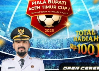 Turnamen Sepak Bola Bupati Aceh Timur Cup I Digelar
