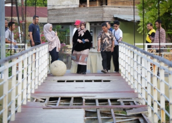 Illiza Tinjau Renovasi Sarana Pedestrian Krueng Daroy