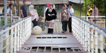 Illiza Tinjau Renovasi Sarana Pedestrian Krueng Daroy