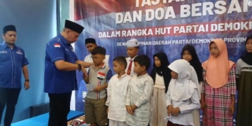 DPD Demokrat Aceh Rayakan HUT ke-24 dengan Santuni Anak Yatim
