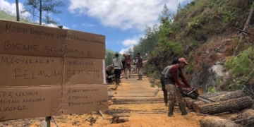 Warga Empat Desa di Linge Perbaiki Jalan Takengon–Gayo Lues Secara Swadaya