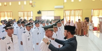 Bupati Al-Farlaky Lantik 106 Geuchik Gelombang III