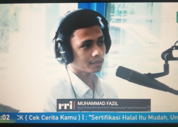 BPW GESID Aceh Sosialisasikan Program Sertifikasi Halal Gratis bagi UMKM Lewat RRI Banda Aceh