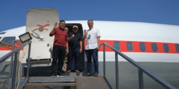 Wagub Aceh Tinjau Pembangunan Pesawat Boeing 737 untuk Wahana Manasik Pertama di Indonesia