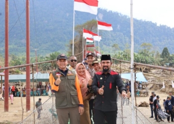 Bupati Aceh Timur Tinjau Jembatan dan Huntara di Simpang Jernih