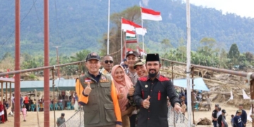 Bupati Aceh Timur Tinjau Jembatan dan Huntara di Simpang Jernih