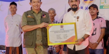 Bupati Aceh Timur Sambut Kunjungan Kepala BNPB ke Huntara Peureulak Barat