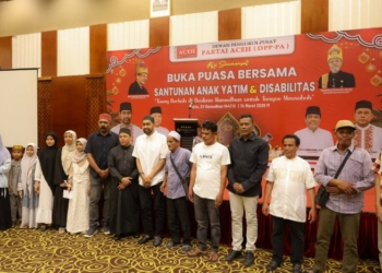 Gubernur Aceh Buka Puasa Bersama dan Santuni Anak Yatim serta Penyayang Disabilitas