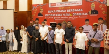 Gubernur Aceh Buka Puasa Bersama dan Santuni Anak Yatim serta Penyayang Disabilitas