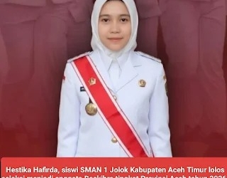 Siswi Aceh Timur Lolos Paskibraka Aceh 2026