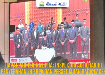 Inspektur Aceh Hadiri Paripurna DPRA