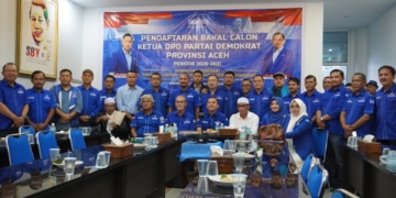 Sayuti Abu Bakar Daftar Calon Ketua Demokrat Aceh