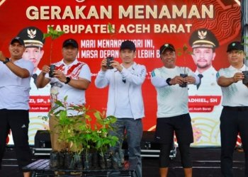 HUT ke-438 Meulaboh, Bupati Aceh Barat Luncurkan Gerakan Menanam